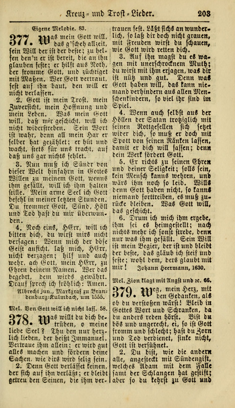 Kirchen-Gesangbuch für Evang.-Lutherische Gemeinden: ungeänderter Augsburgischer Confession, darin des seligen Dr. Martin Luthers und anderer geistreichen Lehrer gebräuchlichste Kirchen-Lieder... page 205