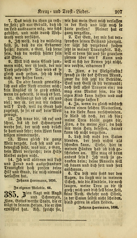 Kirchen-Gesangbuch für Evang.-Lutherische Gemeinden: ungeänderter Augsburgischer Confession, darin des seligen Dr. Martin Luthers und anderer geistreichen Lehrer gebräuchlichste Kirchen-Lieder... page 209