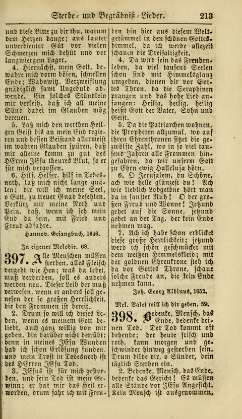 Kirchen-Gesangbuch für Evang.-Lutherische Gemeinden: ungeänderter Augsburgischer Confession, darin des seligen Dr. Martin Luthers und anderer geistreichen Lehrer gebräuchlichste Kirchen-Lieder... page 215