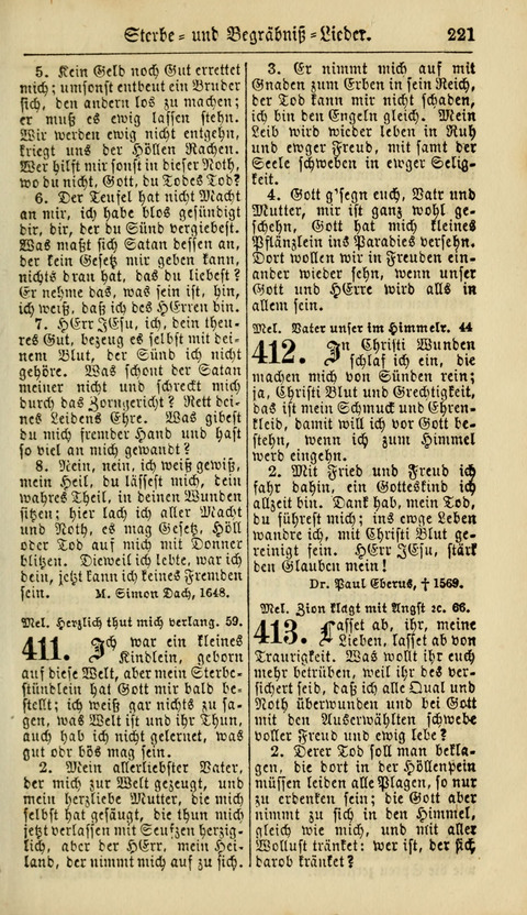 Kirchen-Gesangbuch für Evang.-Lutherische Gemeinden: ungeänderter Augsburgischer Confession, darin des seligen Dr. Martin Luthers und anderer geistreichen Lehrer gebräuchlichste Kirchen-Lieder... page 223