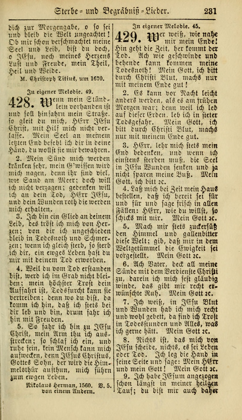 Kirchen-Gesangbuch für Evang.-Lutherische Gemeinden: ungeänderter Augsburgischer Confession, darin des seligen Dr. Martin Luthers und anderer geistreichen Lehrer gebräuchlichste Kirchen-Lieder... page 233