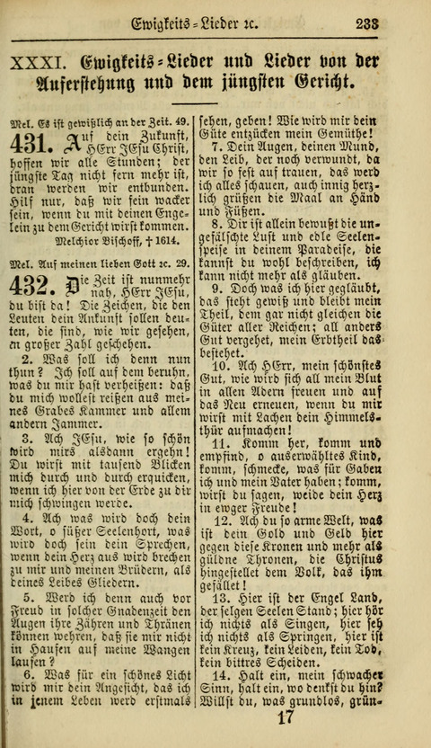 Kirchen-Gesangbuch für Evang.-Lutherische Gemeinden: ungeänderter Augsburgischer Confession, darin des seligen Dr. Martin Luthers und anderer geistreichen Lehrer gebräuchlichste Kirchen-Lieder... page 235