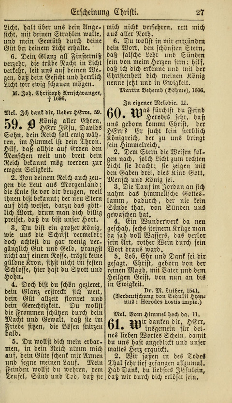 Kirchen-Gesangbuch für Evang.-Lutherische Gemeinden: ungeänderter Augsburgischer Confession, darin des seligen Dr. Martin Luthers und anderer geistreichen Lehrer gebräuchlichste Kirchen-Lieder... page 29