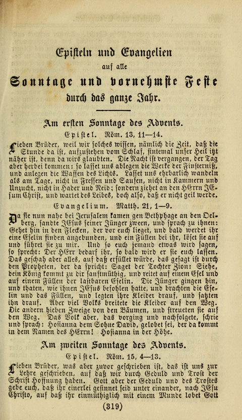 Kirchen-Gesangbuch für Evang.-Lutherische Gemeinden: ungeänderter Augsburgischer Confession, darin des seligen Dr. Martin Luthers und anderer geistreichen Lehrer gebräuchlichste Kirchen-Lieder... page 323