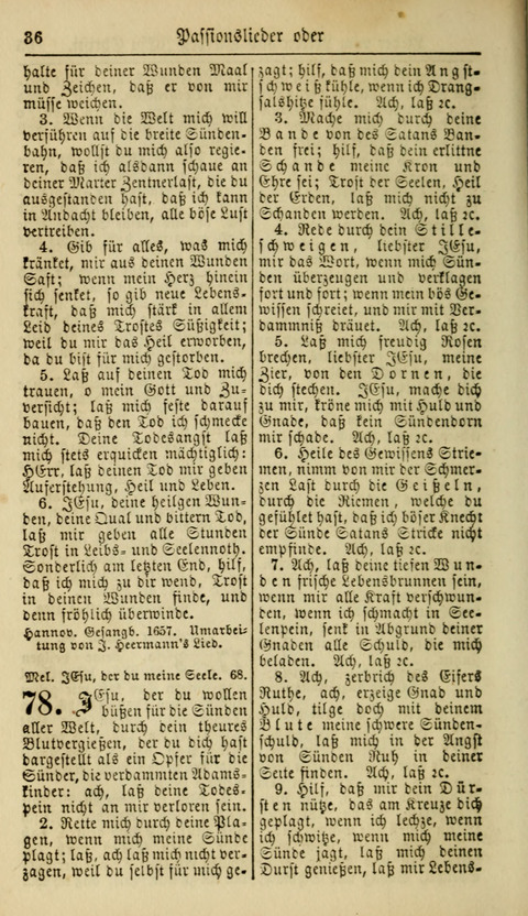 Kirchen-Gesangbuch für Evang.-Lutherische Gemeinden: ungeänderter Augsburgischer Confession, darin des seligen Dr. Martin Luthers und anderer geistreichen Lehrer gebräuchlichste Kirchen-Lieder... page 38