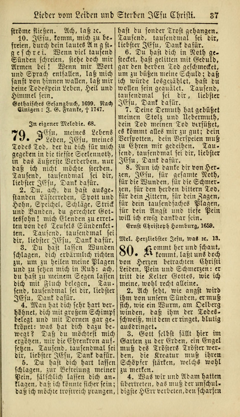 Kirchen-Gesangbuch für Evang.-Lutherische Gemeinden: ungeänderter Augsburgischer Confession, darin des seligen Dr. Martin Luthers und anderer geistreichen Lehrer gebräuchlichste Kirchen-Lieder... page 39