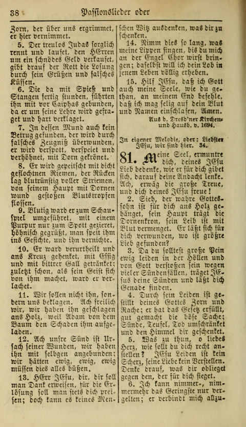 Kirchen-Gesangbuch für Evang.-Lutherische Gemeinden: ungeänderter Augsburgischer Confession, darin des seligen Dr. Martin Luthers und anderer geistreichen Lehrer gebräuchlichste Kirchen-Lieder... page 40