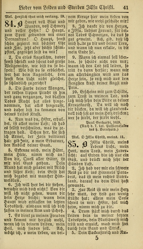 Kirchen-Gesangbuch für Evang.-Lutherische Gemeinden: ungeänderter Augsburgischer Confession, darin des seligen Dr. Martin Luthers und anderer geistreichen Lehrer gebräuchlichste Kirchen-Lieder... page 43