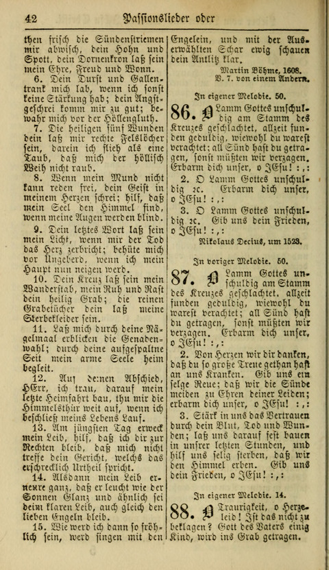 Kirchen-Gesangbuch für Evang.-Lutherische Gemeinden: ungeänderter Augsburgischer Confession, darin des seligen Dr. Martin Luthers und anderer geistreichen Lehrer gebräuchlichste Kirchen-Lieder... page 44