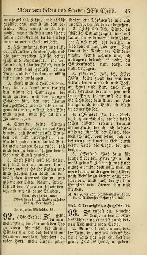 Kirchen-Gesangbuch für Evang.-Lutherische Gemeinden: ungeänderter Augsburgischer Confession, darin des seligen Dr. Martin Luthers und anderer geistreichen Lehrer gebräuchlichste Kirchen-Lieder... page 47