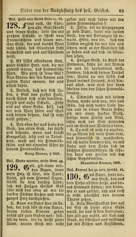 Kirchen-Gesangbuch für Evang.-Lutherische Gemeinden: ungeänderter Augsburgischer Confession, darin des seligen Dr. Martin Luthers und anderer geistreichen Lehrer gebräuchlichste Kirchen-Lieder... page 65