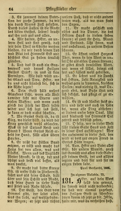 Kirchen-Gesangbuch für Evang.-Lutherische Gemeinden: ungeänderter Augsburgischer Confession, darin des seligen Dr. Martin Luthers und anderer geistreichen Lehrer gebräuchlichste Kirchen-Lieder... page 66