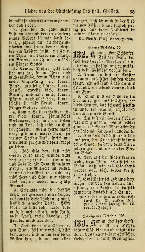 Kirchen-Gesangbuch für Evang.-Lutherische Gemeinden: ungeänderter Augsburgischer Confession, darin des seligen Dr. Martin Luthers und anderer geistreichen Lehrer gebräuchlichste Kirchen-Lieder... page 67