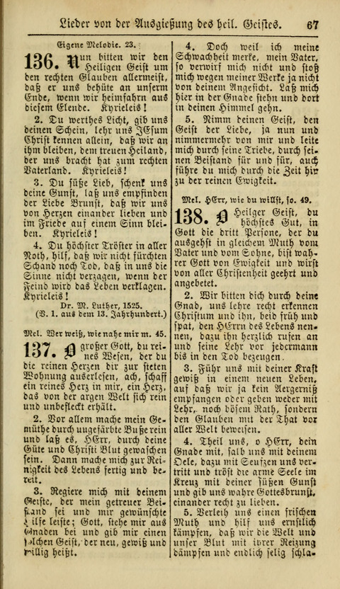 Kirchen-Gesangbuch für Evang.-Lutherische Gemeinden: ungeänderter Augsburgischer Confession, darin des seligen Dr. Martin Luthers und anderer geistreichen Lehrer gebräuchlichste Kirchen-Lieder... page 69