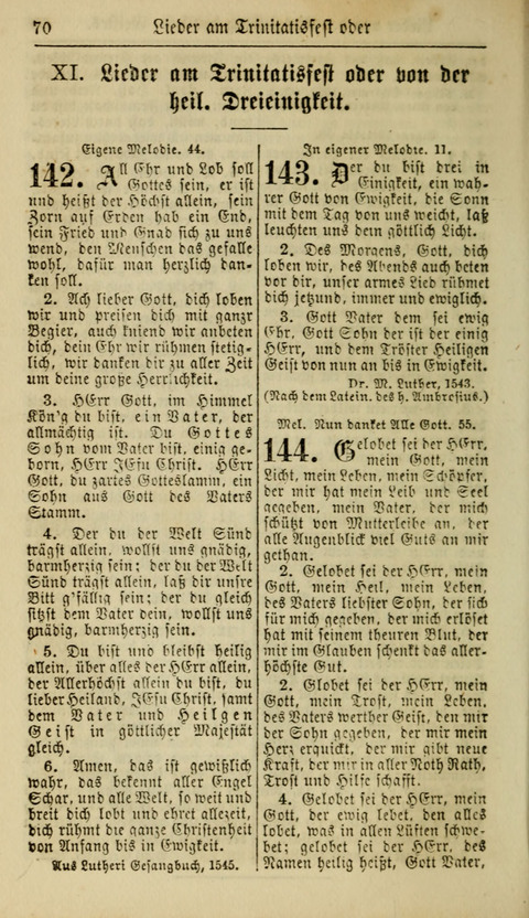 Kirchen-Gesangbuch für Evang.-Lutherische Gemeinden: ungeänderter Augsburgischer Confession, darin des seligen Dr. Martin Luthers und anderer geistreichen Lehrer gebräuchlichste Kirchen-Lieder... page 72