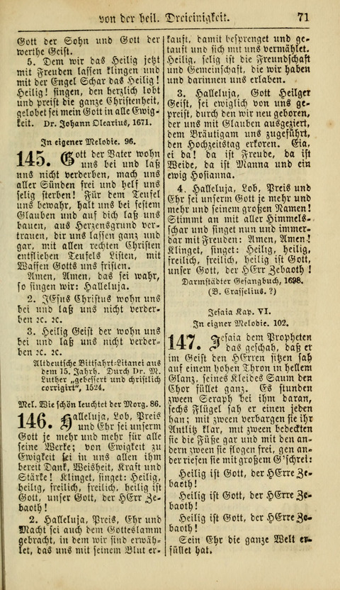 Kirchen-Gesangbuch für Evang.-Lutherische Gemeinden: ungeänderter Augsburgischer Confession, darin des seligen Dr. Martin Luthers und anderer geistreichen Lehrer gebräuchlichste Kirchen-Lieder... page 73