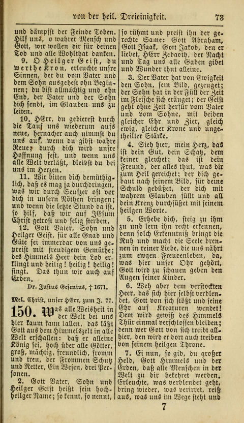 Kirchen-Gesangbuch für Evang.-Lutherische Gemeinden: ungeänderter Augsburgischer Confession, darin des seligen Dr. Martin Luthers und anderer geistreichen Lehrer gebräuchlichste Kirchen-Lieder... page 75