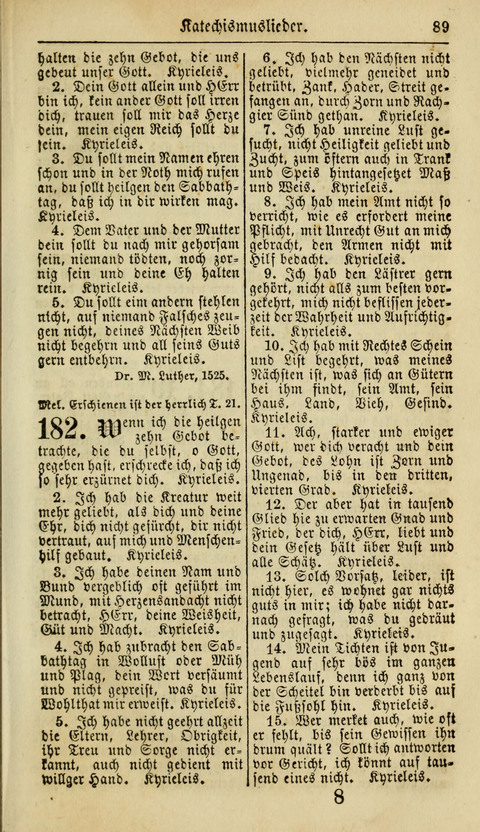 Kirchen-Gesangbuch für Evang.-Lutherische Gemeinden: ungeänderter Augsburgischer Confession, darin des seligen Dr. Martin Luthers und anderer geistreichen Lehrer gebräuchlichste Kirchen-Lieder... page 91