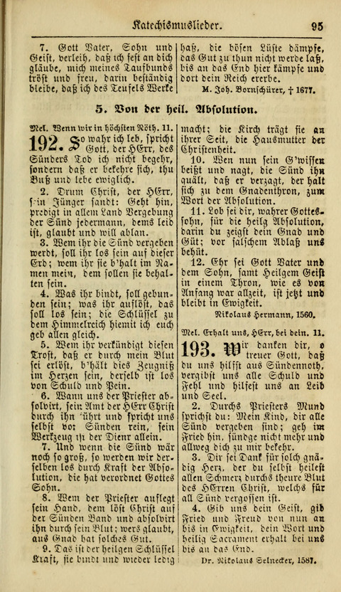 Kirchen-Gesangbuch für Evang.-Lutherische Gemeinden: ungeänderter Augsburgischer Confession, darin des seligen Dr. Martin Luthers und anderer geistreichen Lehrer gebräuchlichste Kirchen-Lieder... page 97