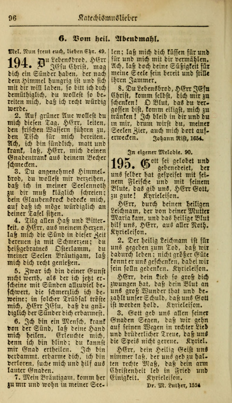 Kirchen-Gesangbuch für Evang.-Lutherische Gemeinden: ungeänderter Augsburgischer Confession, darin des seligen Dr. Martin Luthers und anderer geistreichen Lehrer gebräuchlichste Kirchen-Lieder... page 98