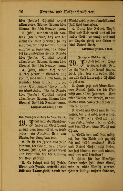 Kirchen-Gesangbuch für Evangelisch-Lutherische Gemeinden: ungeänderter Augsburgischer Confession darin des sel. Dr. Martin Luthers und anderer geistreichen Lehrer gebräuchlichste ... (55. ed.) page 10