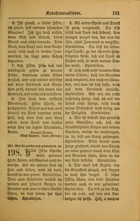 Kirchen-Gesangbuch für Evangelisch-Lutherische Gemeinden: ungeänderter Augsburgischer Confession darin des sel. Dr. Martin Luthers und anderer geistreichen Lehrer gebräuchlichste ... (55. ed.) page 131