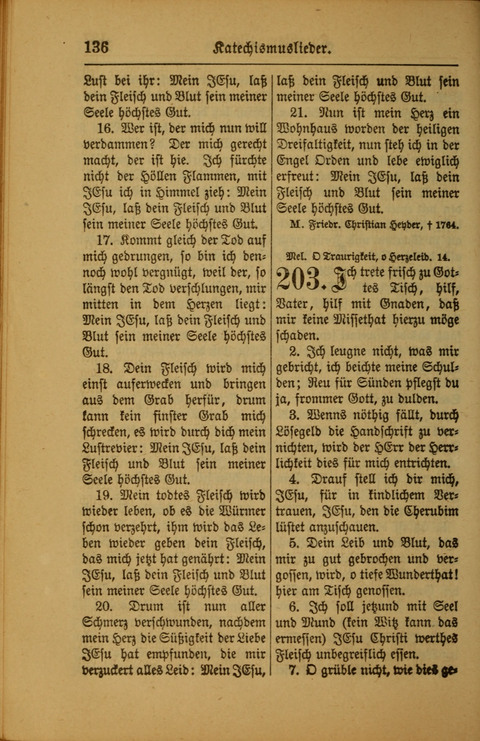 Kirchen-Gesangbuch für Evangelisch-Lutherische Gemeinden: ungeänderter Augsburgischer Confession darin des sel. Dr. Martin Luthers und anderer geistreichen Lehrer gebräuchlichste ... (55. ed.) page 136