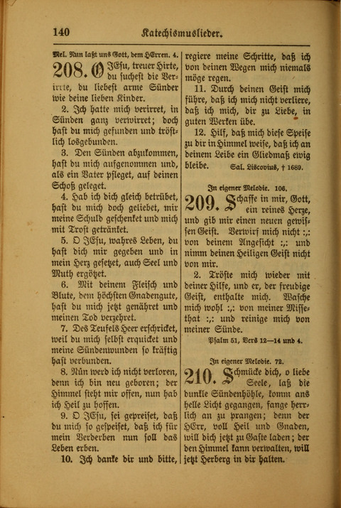 Kirchen-Gesangbuch für Evangelisch-Lutherische Gemeinden: ungeänderter Augsburgischer Confession darin des sel. Dr. Martin Luthers und anderer geistreichen Lehrer gebräuchlichste ... (55. ed.) page 140