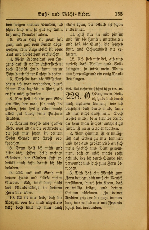 Kirchen-Gesangbuch für Evangelisch-Lutherische Gemeinden: ungeänderter Augsburgischer Confession darin des sel. Dr. Martin Luthers und anderer geistreichen Lehrer gebräuchlichste ... (55. ed.) page 155