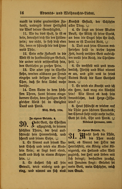 Kirchen-Gesangbuch für Evangelisch-Lutherische Gemeinden: ungeänderter Augsburgischer Confession darin des sel. Dr. Martin Luthers und anderer geistreichen Lehrer gebräuchlichste ... (55. ed.) page 16