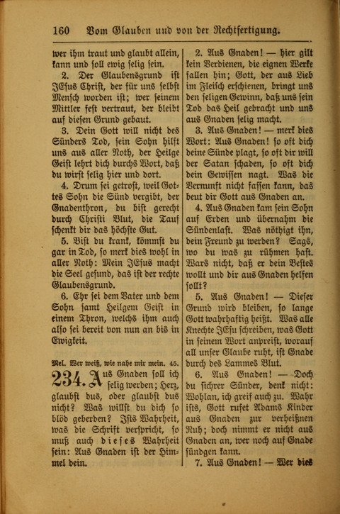 Kirchen-Gesangbuch für Evangelisch-Lutherische Gemeinden: ungeänderter Augsburgischer Confession darin des sel. Dr. Martin Luthers und anderer geistreichen Lehrer gebräuchlichste ... (55. ed.) page 160