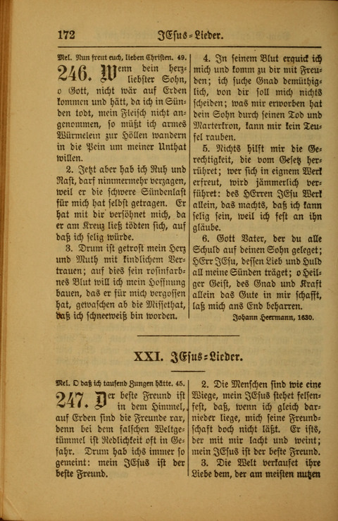 Kirchen-Gesangbuch für Evangelisch-Lutherische Gemeinden: ungeänderter Augsburgischer Confession darin des sel. Dr. Martin Luthers und anderer geistreichen Lehrer gebräuchlichste ... (55. ed.) page 172