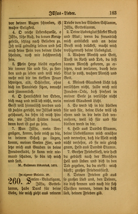 Kirchen-Gesangbuch für Evangelisch-Lutherische Gemeinden: ungeänderter Augsburgischer Confession darin des sel. Dr. Martin Luthers und anderer geistreichen Lehrer gebräuchlichste ... (55. ed.) page 183