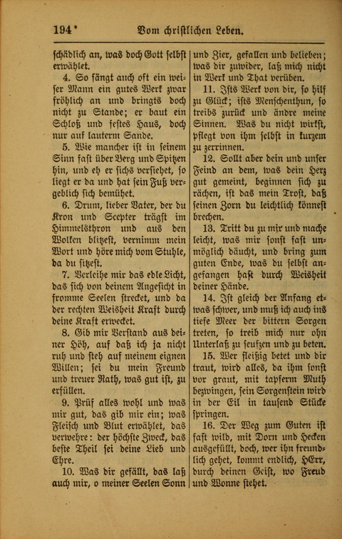 Kirchen-Gesangbuch für Evangelisch-Lutherische Gemeinden: ungeänderter Augsburgischer Confession darin des sel. Dr. Martin Luthers und anderer geistreichen Lehrer gebräuchlichste ... (55. ed.) page 194