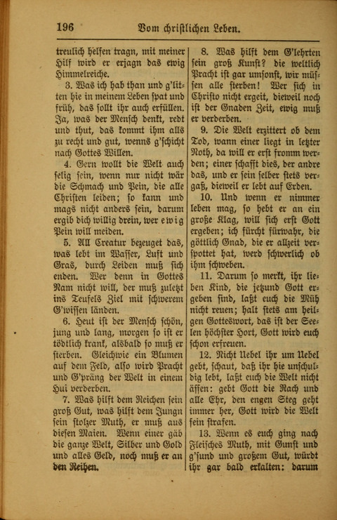 Kirchen-Gesangbuch für Evangelisch-Lutherische Gemeinden: ungeänderter Augsburgischer Confession darin des sel. Dr. Martin Luthers und anderer geistreichen Lehrer gebräuchlichste ... (55. ed.) page 196