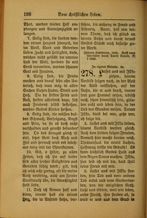 Kirchen-Gesangbuch für Evangelisch-Lutherische Gemeinden: ungeänderter Augsburgischer Confession darin des sel. Dr. Martin Luthers und anderer geistreichen Lehrer gebräuchlichste ... (55. ed.) page 198