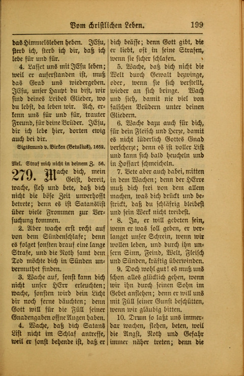 Kirchen-Gesangbuch für Evangelisch-Lutherische Gemeinden: ungeänderter Augsburgischer Confession darin des sel. Dr. Martin Luthers und anderer geistreichen Lehrer gebräuchlichste ... (55. ed.) page 199