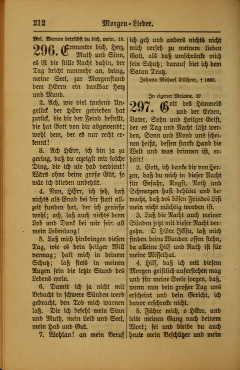 Kirchen-Gesangbuch für Evangelisch-Lutherische Gemeinden: ungeänderter Augsburgischer Confession darin des sel. Dr. Martin Luthers und anderer geistreichen Lehrer gebräuchlichste ... (55. ed.) page 212