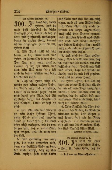 Kirchen-Gesangbuch für Evangelisch-Lutherische Gemeinden: ungeänderter Augsburgischer Confession darin des sel. Dr. Martin Luthers und anderer geistreichen Lehrer gebräuchlichste ... (55. ed.) page 214