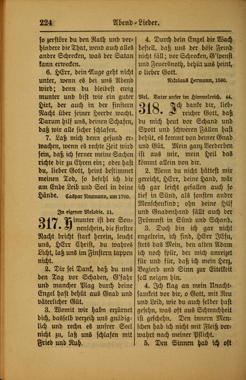 Kirchen-Gesangbuch für Evangelisch-Lutherische Gemeinden: ungeänderter Augsburgischer Confession darin des sel. Dr. Martin Luthers und anderer geistreichen Lehrer gebräuchlichste ... (55. ed.) page 224