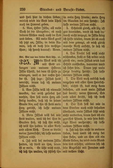 Kirchen-Gesangbuch für Evangelisch-Lutherische Gemeinden: ungeänderter Augsburgischer Confession darin des sel. Dr. Martin Luthers und anderer geistreichen Lehrer gebräuchlichste ... (55. ed.) page 230