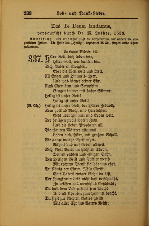 Kirchen-Gesangbuch für Evangelisch-Lutherische Gemeinden: ungeänderter Augsburgischer Confession darin des sel. Dr. Martin Luthers und anderer geistreichen Lehrer gebräuchlichste ... (55. ed.) page 238