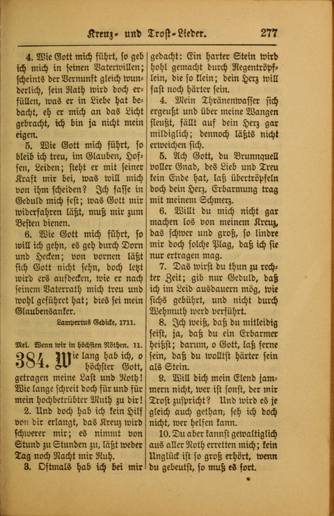 Kirchen-Gesangbuch für Evangelisch-Lutherische Gemeinden: ungeänderter Augsburgischer Confession darin des sel. Dr. Martin Luthers und anderer geistreichen Lehrer gebräuchlichste ... (55. ed.) page 277