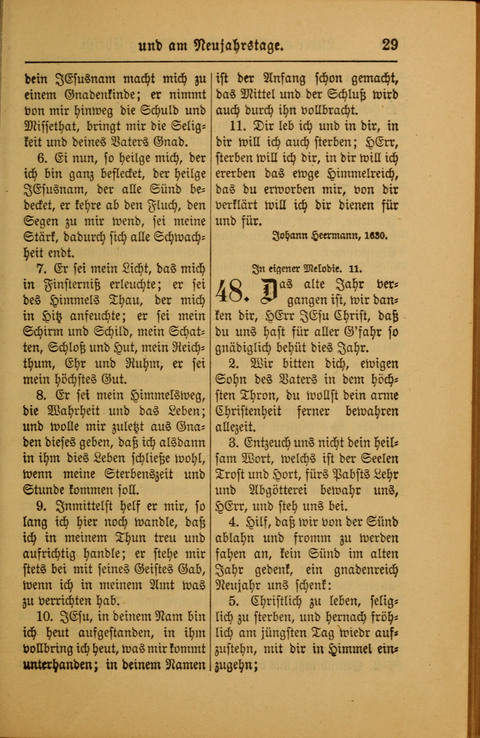 Kirchen-Gesangbuch für Evangelisch-Lutherische Gemeinden: ungeänderter Augsburgischer Confession darin des sel. Dr. Martin Luthers und anderer geistreichen Lehrer gebräuchlichste ... (55. ed.) page 29