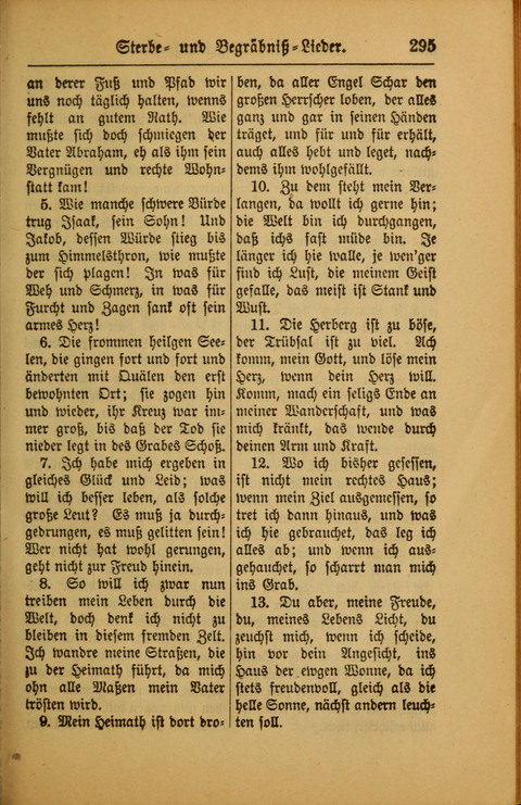 Kirchen-Gesangbuch für Evangelisch-Lutherische Gemeinden: ungeänderter Augsburgischer Confession darin des sel. Dr. Martin Luthers und anderer geistreichen Lehrer gebräuchlichste ... (55. ed.) page 295