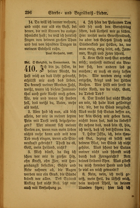 Kirchen-Gesangbuch für Evangelisch-Lutherische Gemeinden: ungeänderter Augsburgischer Confession darin des sel. Dr. Martin Luthers und anderer geistreichen Lehrer gebräuchlichste ... (55. ed.) page 296