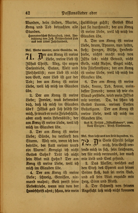 Kirchen-Gesangbuch für Evangelisch-Lutherische Gemeinden: ungeänderter Augsburgischer Confession darin des sel. Dr. Martin Luthers und anderer geistreichen Lehrer gebräuchlichste ... (55. ed.) page 42