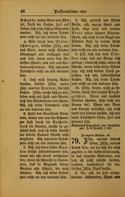 Kirchen-Gesangbuch für Evangelisch-Lutherische Gemeinden: ungeänderter Augsburgischer Confession darin des sel. Dr. Martin Luthers und anderer geistreichen Lehrer gebräuchlichste ... (55. ed.) page 48