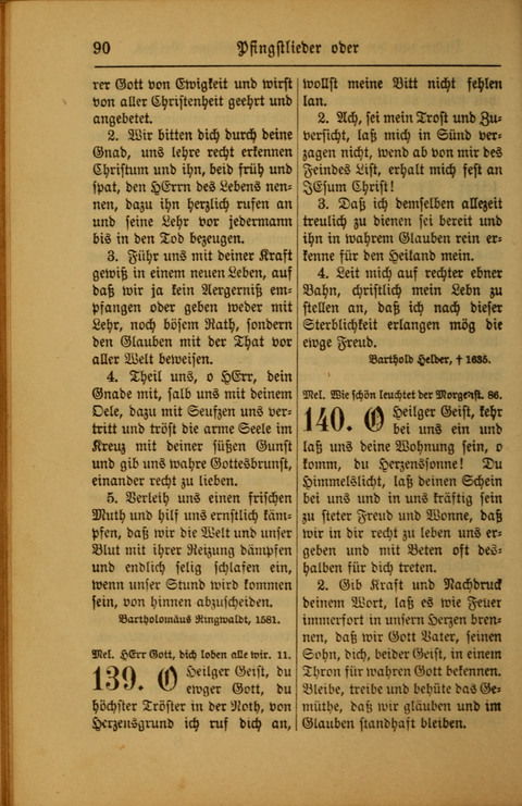 Kirchen-Gesangbuch für Evangelisch-Lutherische Gemeinden: ungeänderter Augsburgischer Confession darin des sel. Dr. Martin Luthers und anderer geistreichen Lehrer gebräuchlichste ... (55. ed.) page 90