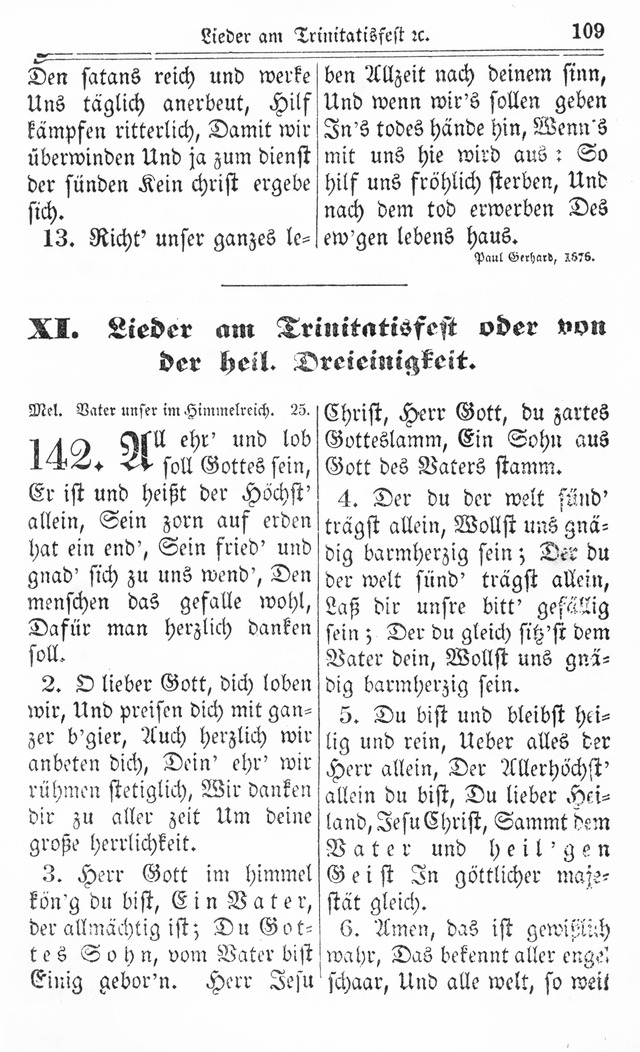 Kirchen-Gesangbuch: für Evangelisch-Lutherische Gemeinden page 109